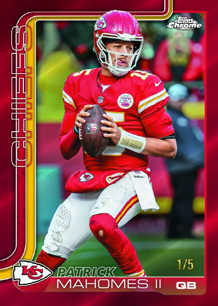Patrick Mahomes Footballkarte
