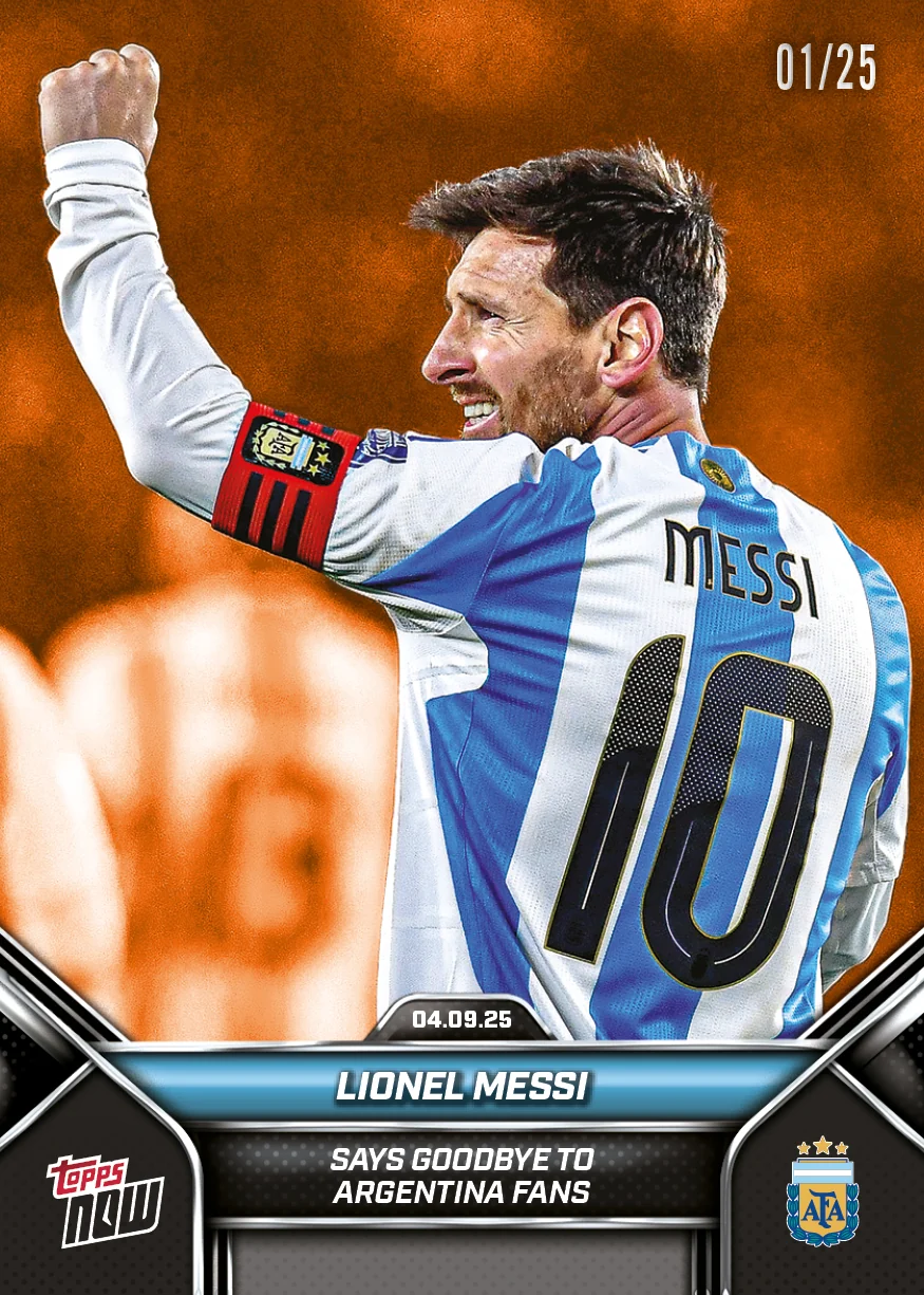 Lionel Messi Fußballkarte